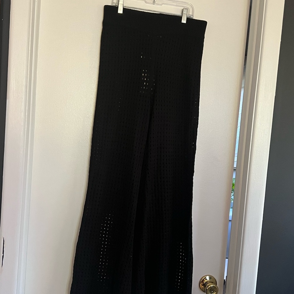 Black Knit coverup set